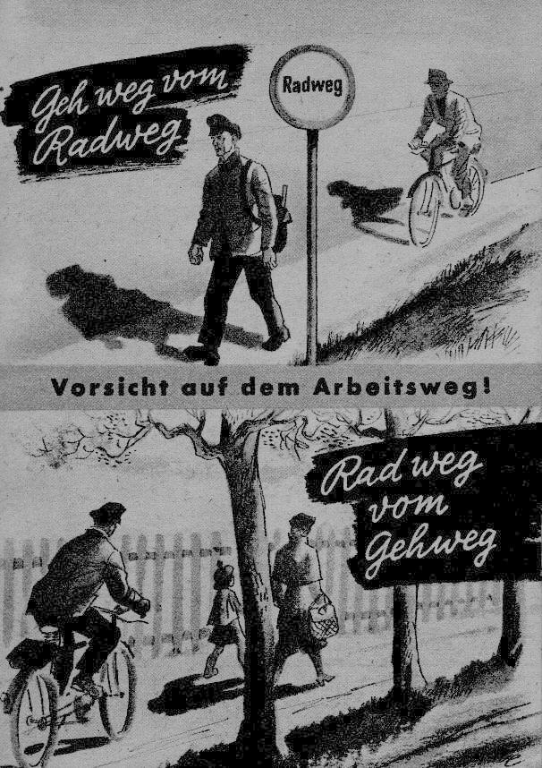 Bundesbahn-Unfallschutzkalender 1953: Vorsicht auf dem Arbeitsweg!