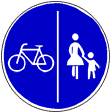 Zeichen 241 (getrennter Rad- und Fußweg)